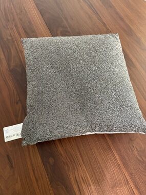 Hotel Collection iridescence 18x18 Gray Decorative Textured Accent Pillow
